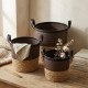 Straw Basket Set 3 Pcs